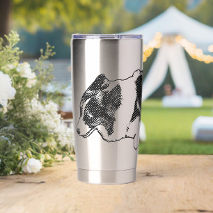 Corgi in dots of cheer insulated tumbler