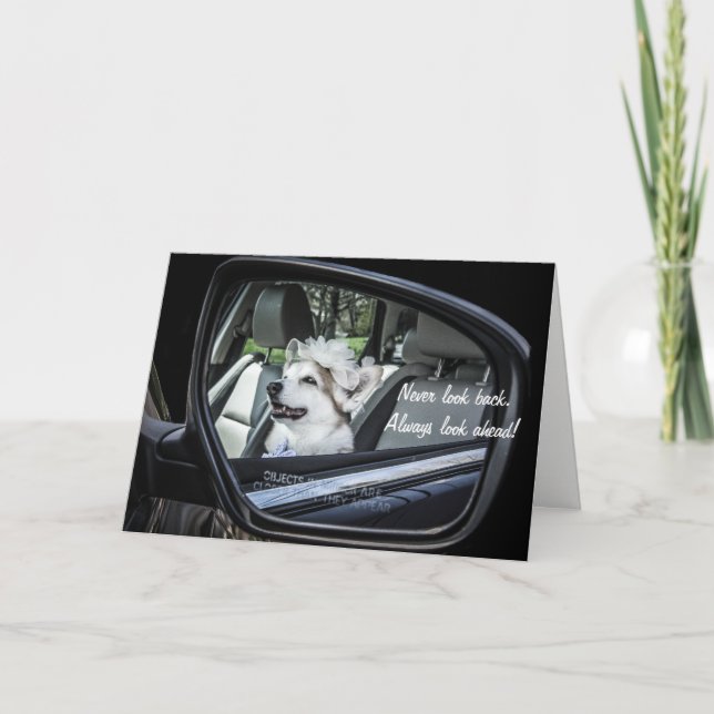 Corgi in Mirror Birthday Card (Front)