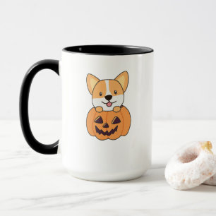 Corgi In Pumpkin Cute Dogs Happy Halloween Mug