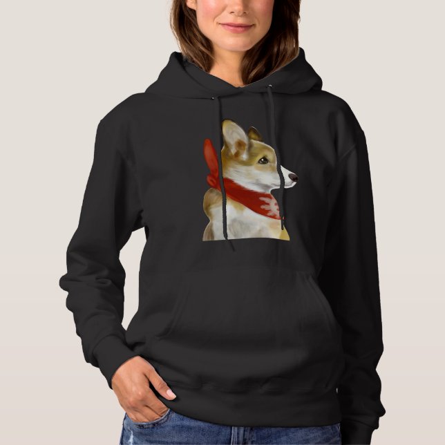 Corgi In Red Hoodie (Front)
