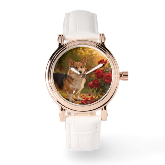 Corgi in the Roses V Watch (Front)