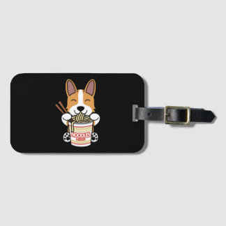 Corgi Instant Ramen Luggage Tag