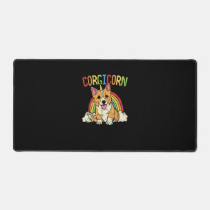 Corgi Item for Women & Girl Corgicorn T-Shirt Desk Mat