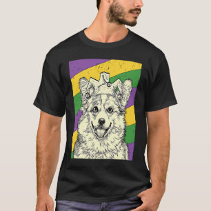 Corgi Jester Mardi Gras Dog Mum or Dad T-Shirt