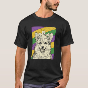 Corgi Jester Mardi Gras Dog Mum or Dad T-Shirt