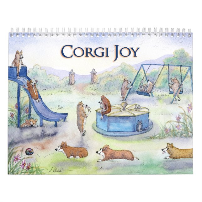 Corgi Joy calendar - corgi dogs enjoying life (Cover)