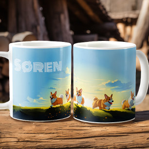 Corgi Joy - Personalised Coffee Mug