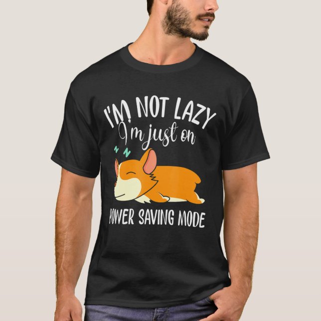 Corgi Lazy Sleeping Dog T-Shirt (Front)