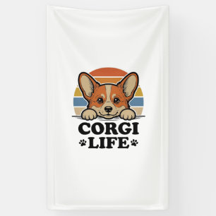 Corgi Life Shirt Vintage Engraving Dog Lover Art_1 Banner