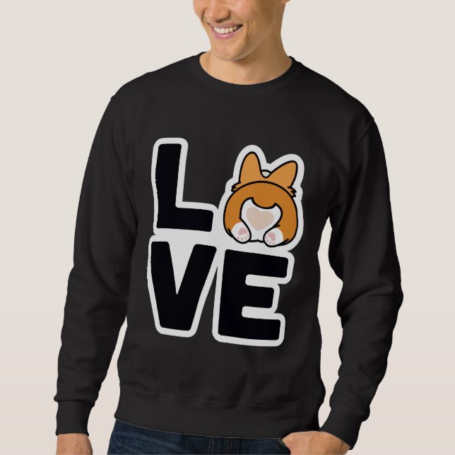 Corgi Love  665 Sweatshirt (Front)