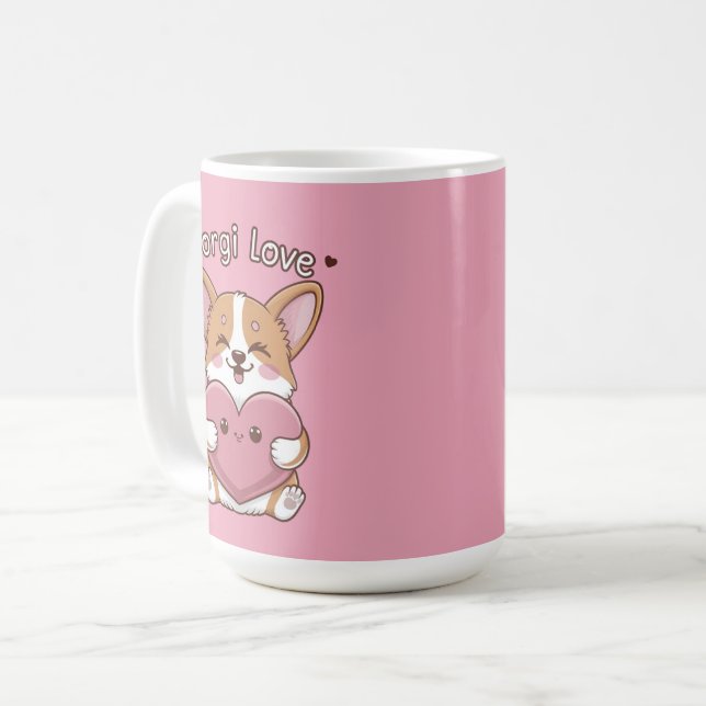 Corgi Love Coffee Mug (Front Left)