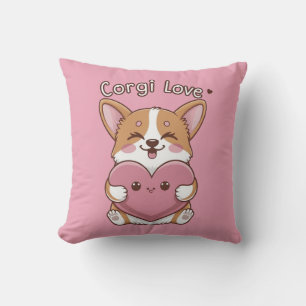 Corgi Love Cushion