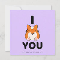 Corgi Love Custom Card