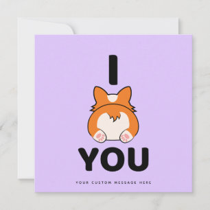 Corgi Love Custom Card