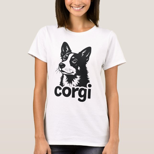 "Corgi Love for Dog Lovers" T-Shirt (Front)