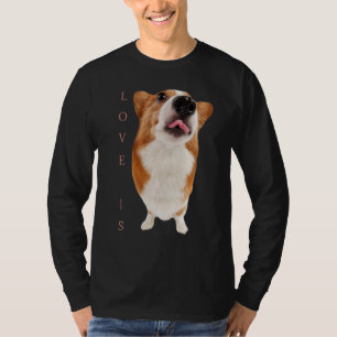 Corgi Love Is Dog Mum Dad Puppy Pet Women Men Kids T-Shirt