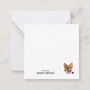 Corgi Love Note Card