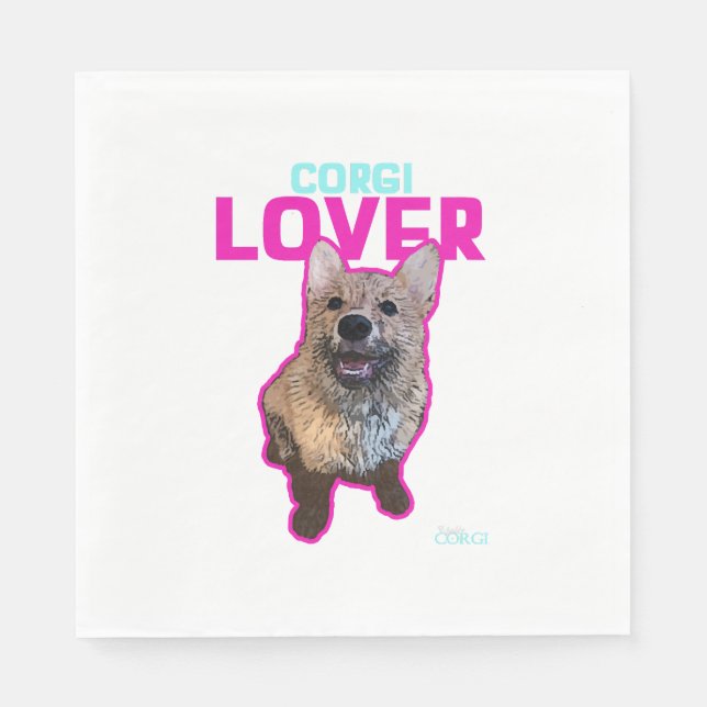 Corgi Lover Napkin (Front)