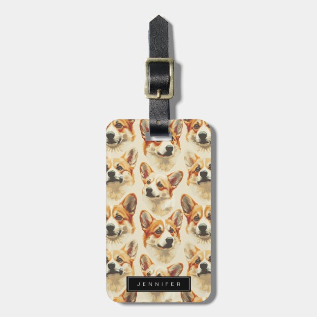 Corgi Luggage Tags (Front Vertical)