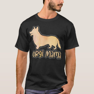 Corgi Mama Colorful Welsh Corgi Gifts Dog Mom T-Shirt