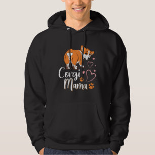Corgi Mama Dog Funny Corgi Butt Dog Hoodie