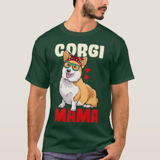 Corgi Mama Dog Mum T-Shirt