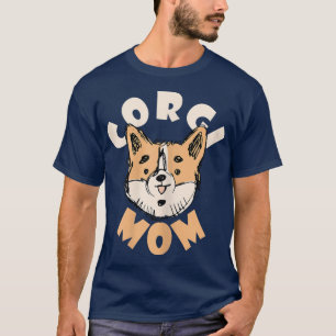 Corgi Mama Sweet Dog Pet Dog Owner T-Shirt