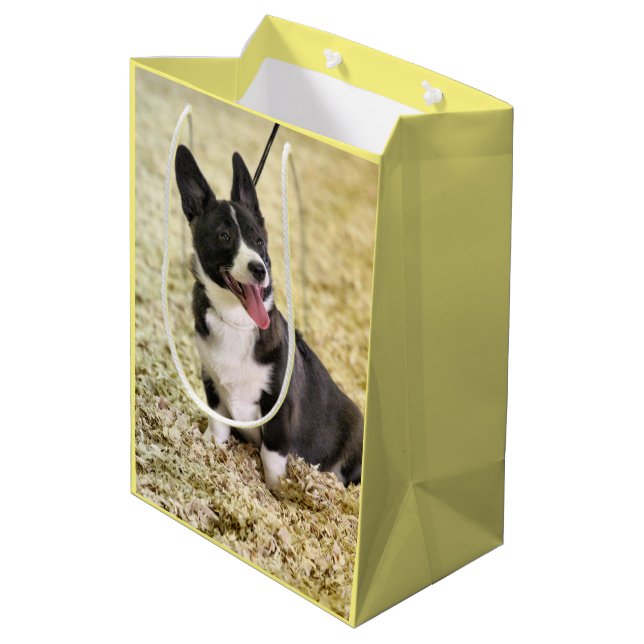 Corgi Medium Gift Bag (Back Angled)