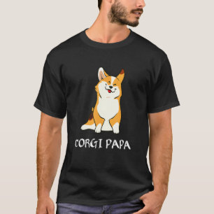 Corgi Men Boys Puppy Dad Dog Papa T-Shirt