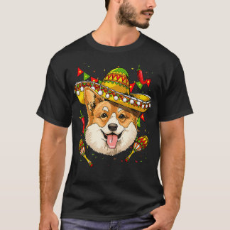 Corgi Men Women Kids Sombrero  T-Shirt