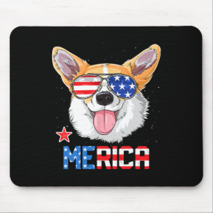 Corgi Merica 4th Of July T Shirt Kids Boys Girls D Mouse Pad