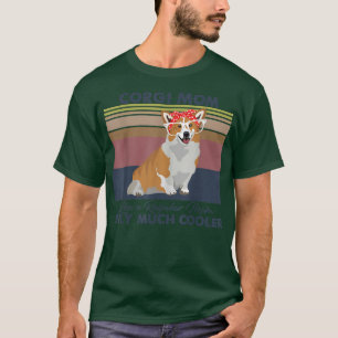 Corgi Mom Bandana Match Vintage Mother's Day Dog L T-Shirt