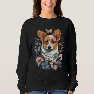 Corgi Mom Dog Colorful Artistic Corgi Owner Women Sweatshirt