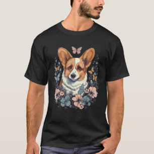 Corgi Mom Dog  Colorful Artistic Corgi Owner Women T-Shirt