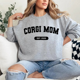 CORGI MOM Dog Mum Custom Birth Year Sweater