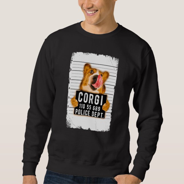 Corgi Mug Shot Sweatshirt (Front)