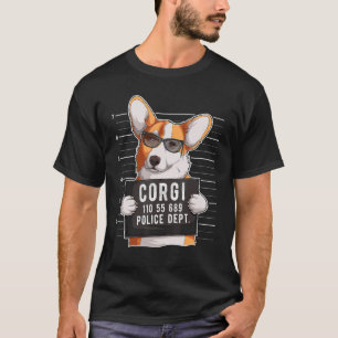 Corgi Mugshot Dog T-Shirt