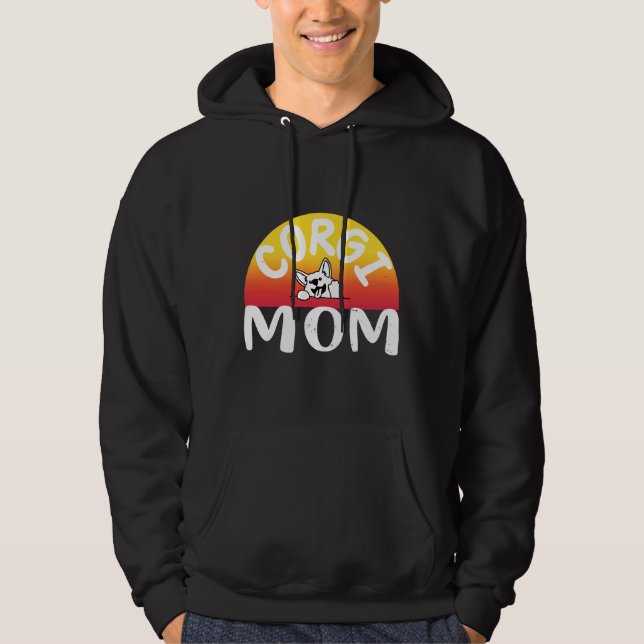 Corgi Mum  320 Hoodie (Front)