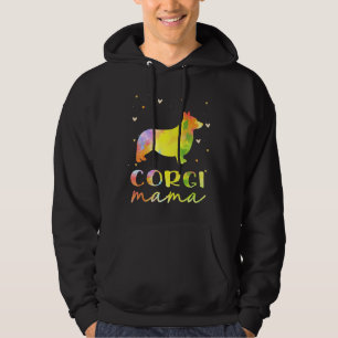 Corgi Mum Colourful Corgi Dog Mum 1172 Hoodie