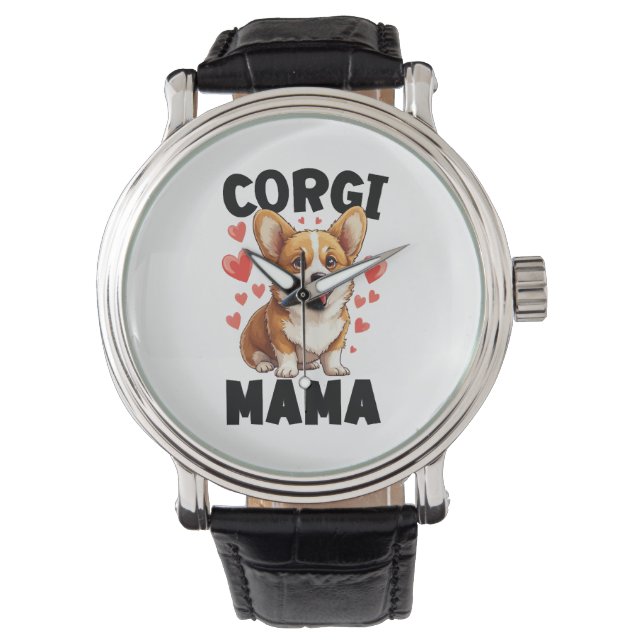 Corgi Mum - Cute Corgi Mama Watch (Front)
