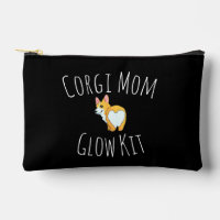 'Corgi Mum Glow Kit' Black And White Playful Cute