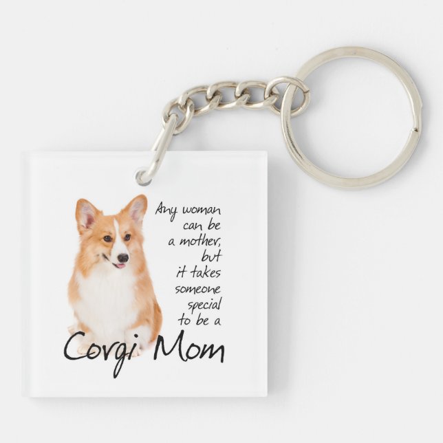 Corgi Mum Keyring (Back)