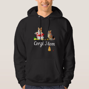 Corgi Mum Mad Hatters Tea Party Corgi Dog Long Hoodie