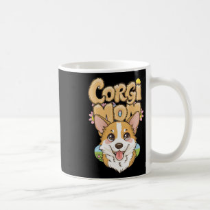 Corgi Mum Spring Floral Design - Easter Corgi Love Coffee Mug