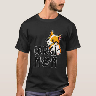 Corgi Mum Women Girl Puppy Mum Dog Mama  Corgi Mam T-Shirt