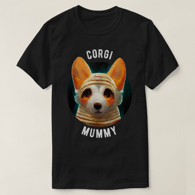 Corgi Mummy - Halloween-581 T-Shirt (Design Front)