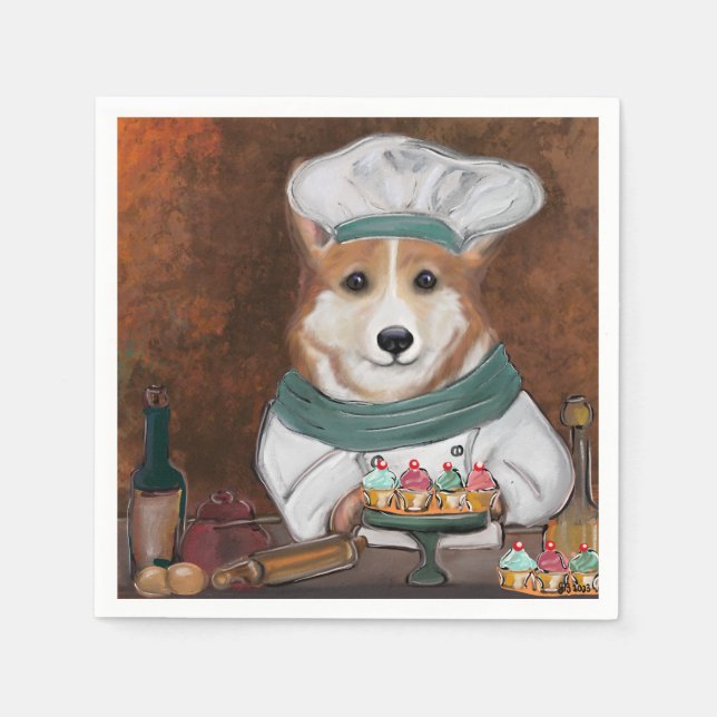 Corgi Napkin (Front)