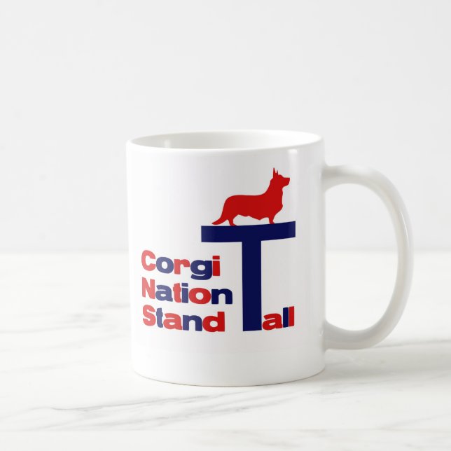 Corgi Nation Stand Tall Coffee Mug (Right)