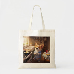 Corgi Not A Morning Person Tote Bag