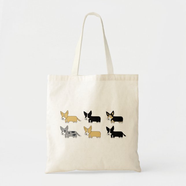 Corgi Pack Tote Bag (Front)